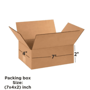 Box Brother 3-Ply Brown Corrugated Packing Box (Pack of 50) - Size: 7x4x2 inches